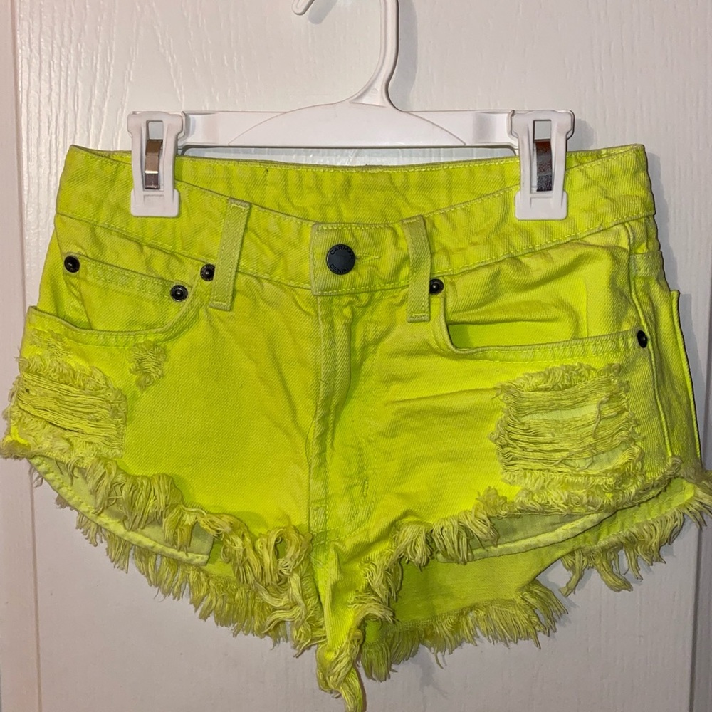 CARMAR NEON GREEN/YELLOW SHORTS